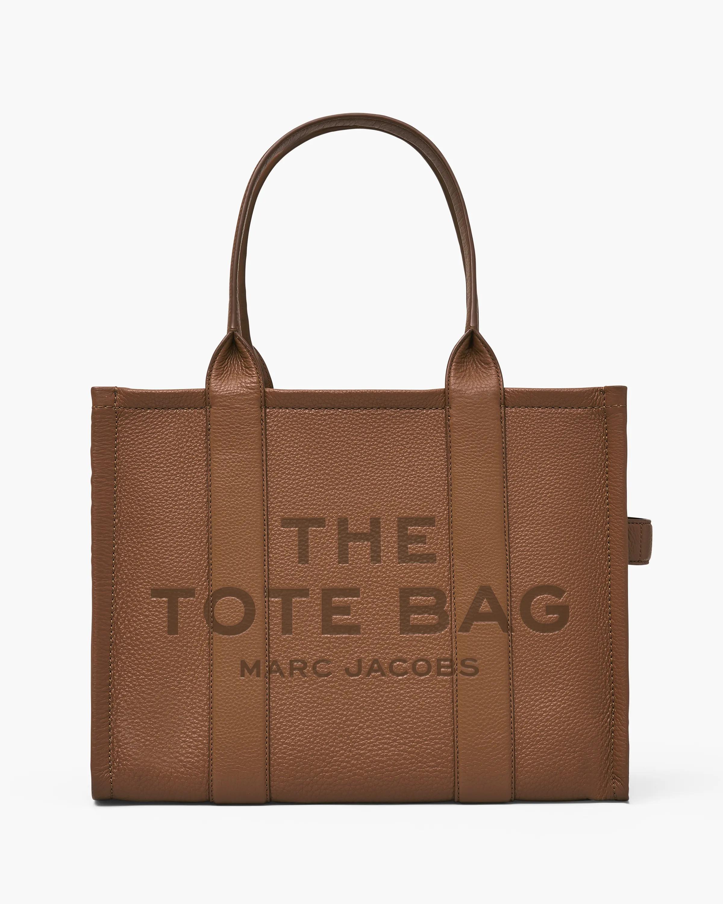 MARC JACOBS Marc Jacobs The Leather Large Tote Bag in Argan Oil MARC