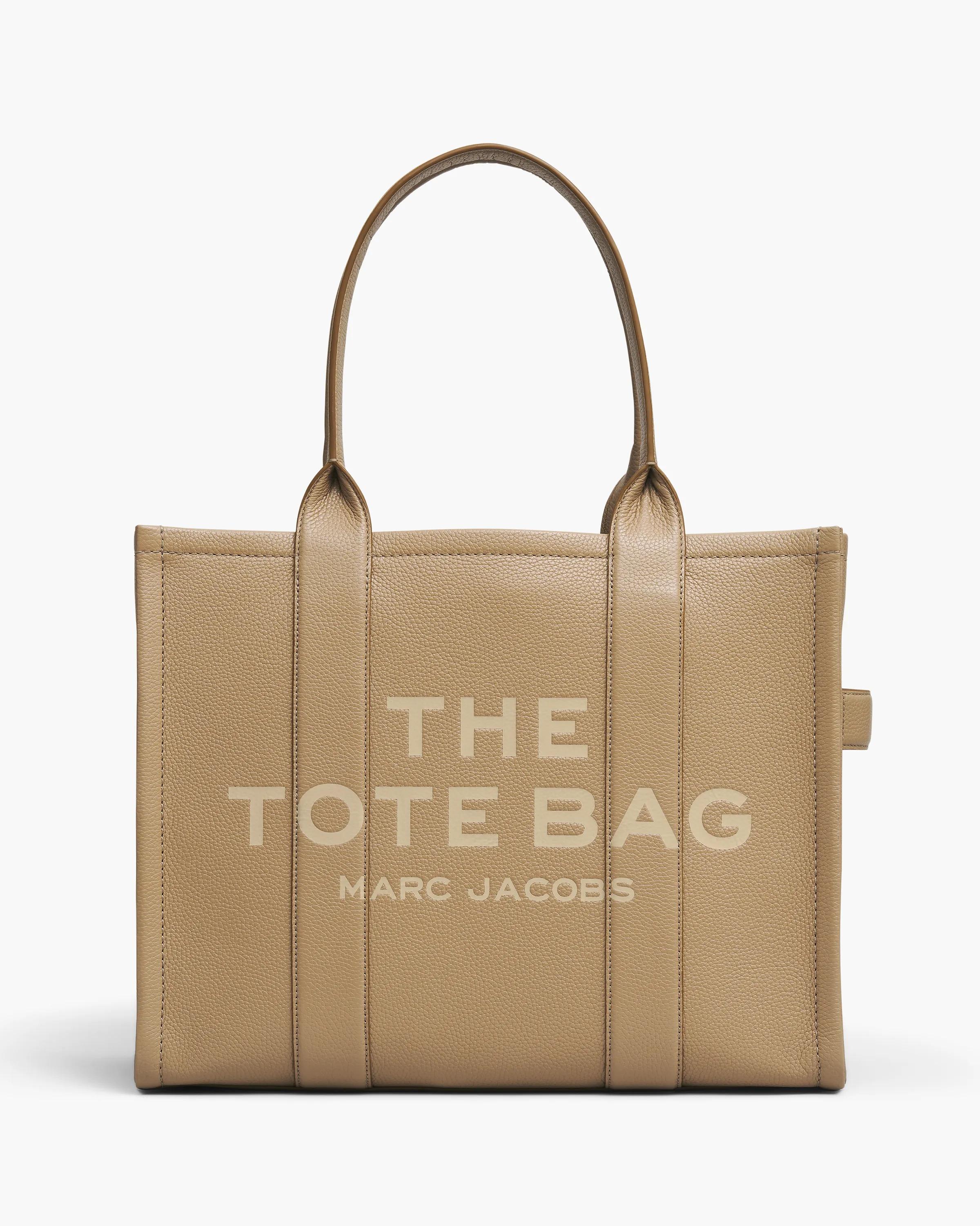 MARC JACOBS Marc Jacobs The Leather Large Tote Bag in Camel MARC