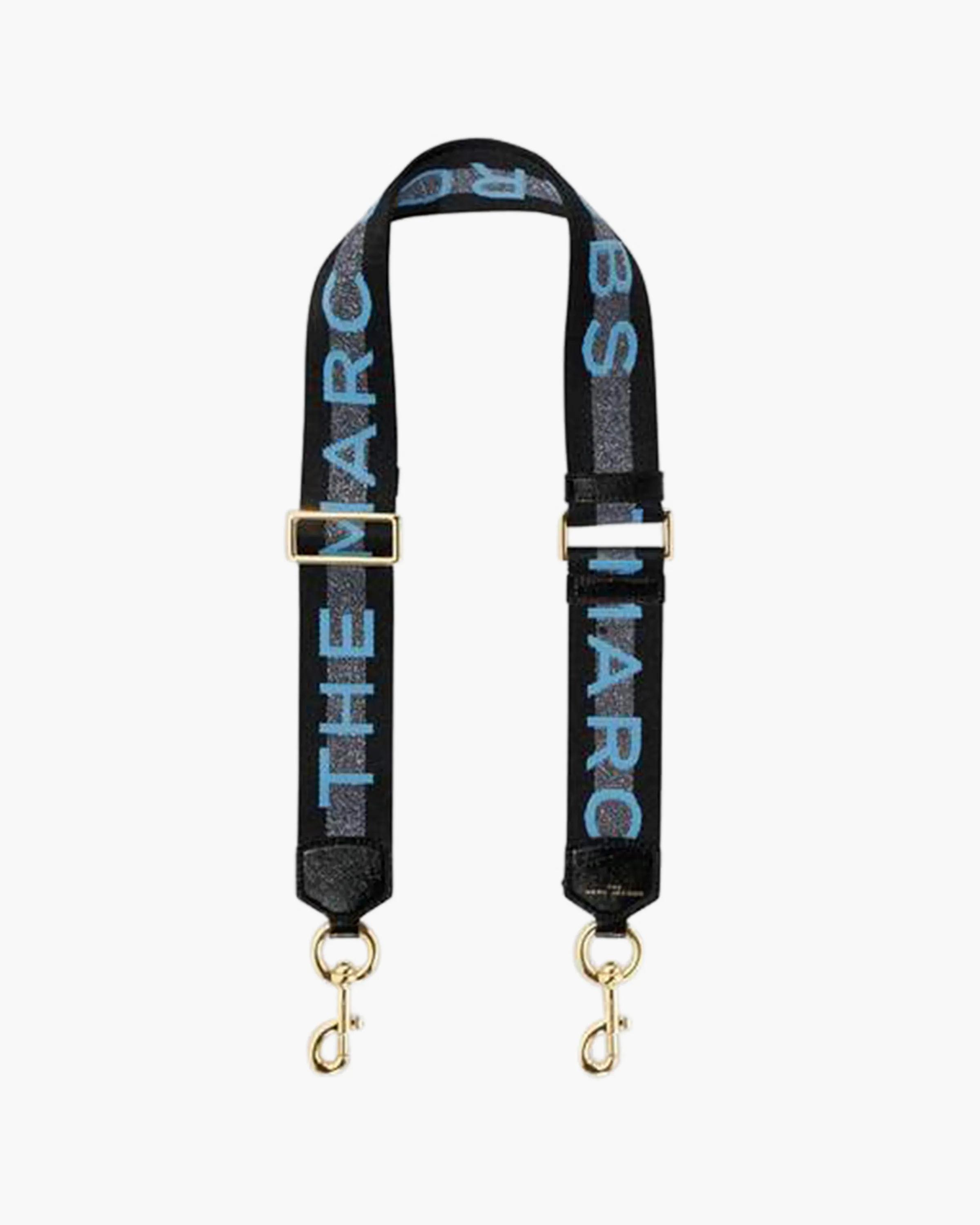 MARC JACOBS Marc Jacobs The Logo Webbing Strap in New Blue Multi　MARC JACOBS マーク ジェイコブス ザ ロゴ ウェビング ストラップ 新品 ブルー マルチ MARC