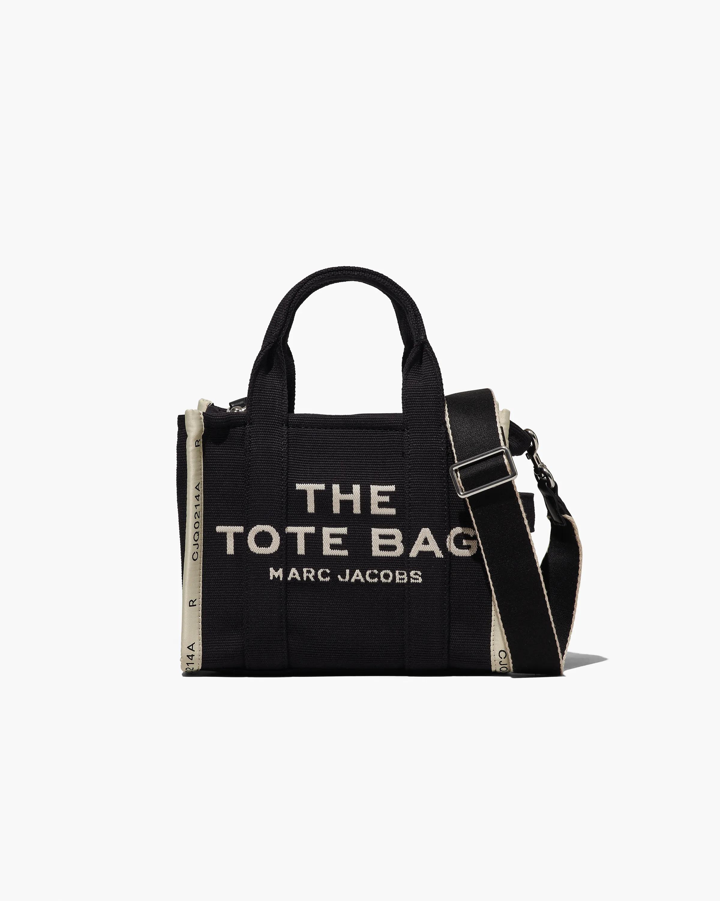 MARC JACOBS Marc Jacobs The Jacquard Small Tote Bag in Black　MARC JACOBS マーク ジェイコブス ザ ジャカード スモール トートバッグ ブラック MARC