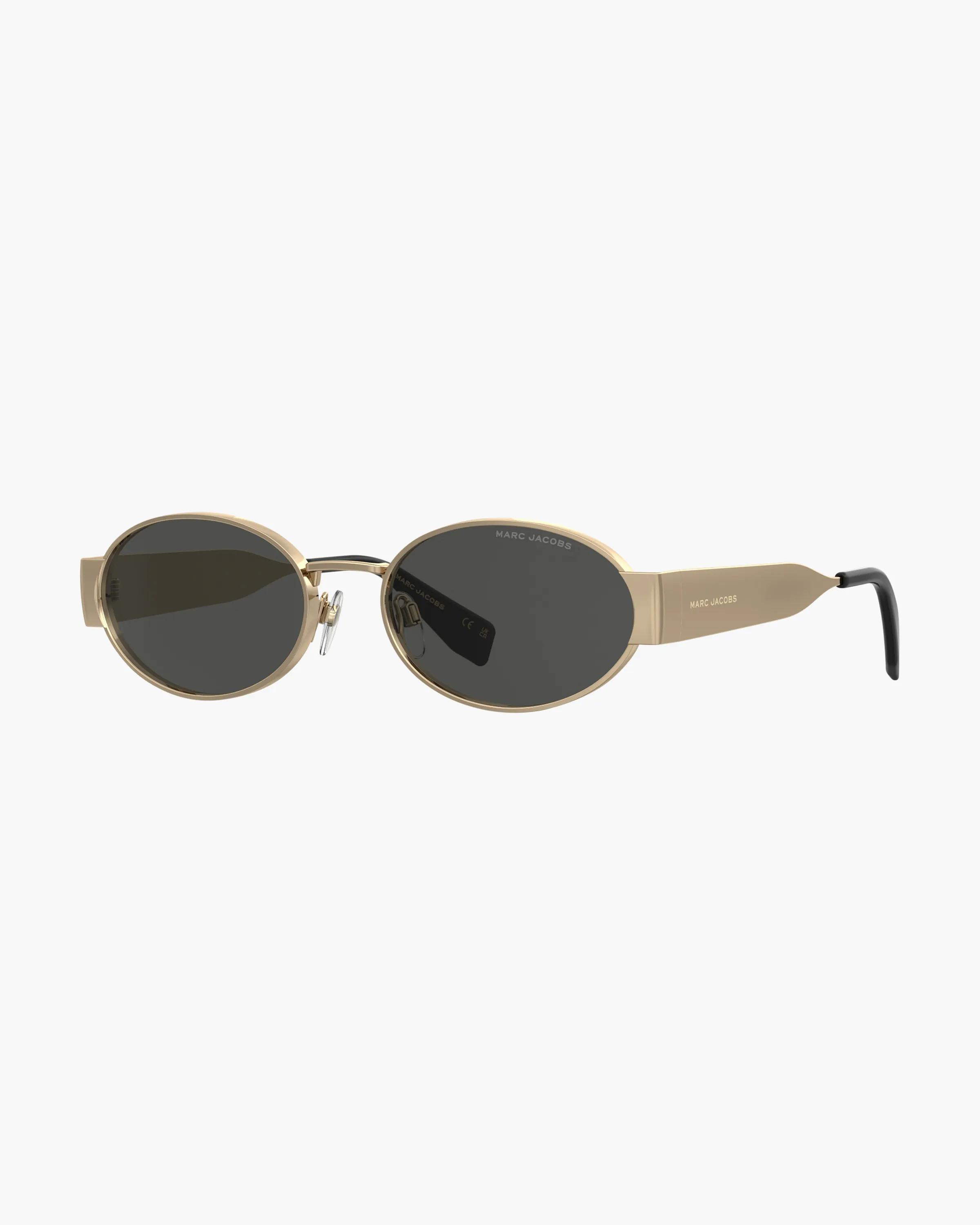 MARC JACOBS Marc Jacobs The Classic Logo Round Sunglasses in Black/Gold　MARC JACOBS マーク ジェイコブス ザ クラシック ロゴ ラウンド サングラス ブラック/ゴールド MARC
