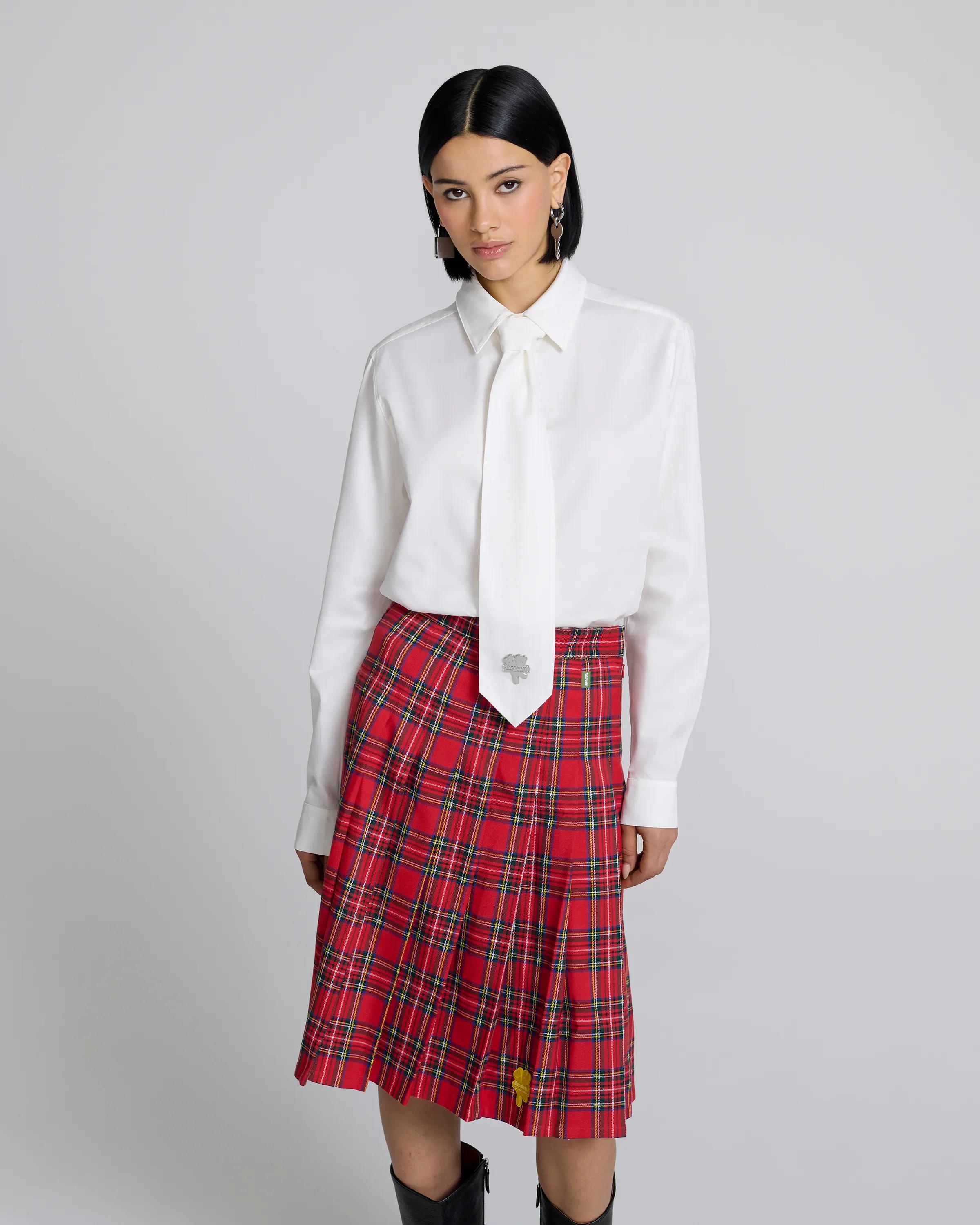 MARC JACOBS Marc Jacobs Heaven Tie Shirt in White, Size Small　MARC JACOBS マーク ジェイコブス ヘブン タイ シャツ ホワイト、サイズ S MARC